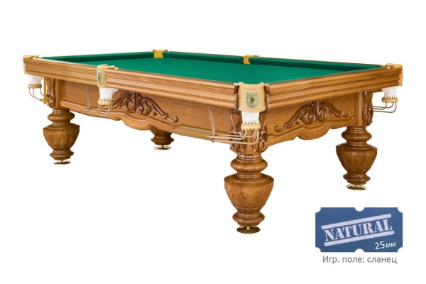 Бильярдный стол для русской пирамиды "Цезарь" (8 футов, ясень, сланец 25мм)