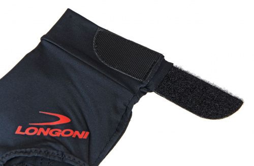 Перчатка бильярдная «Longoni Black Fire L», черная